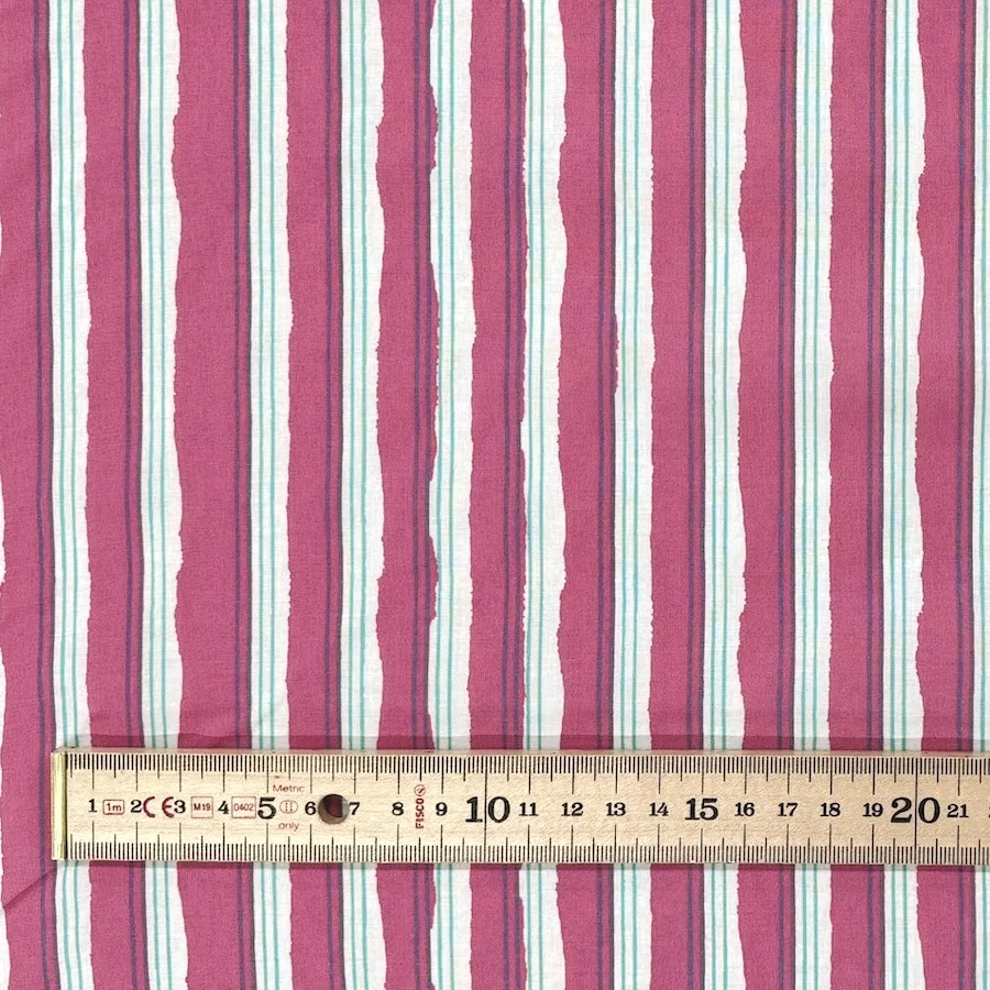 100% Cotton Voile - Irregular Stripes - Image 3