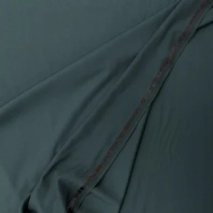 Woven Bamboo/Recycled Polyester Fibre Dyed Fabric - Dark Bottle Green