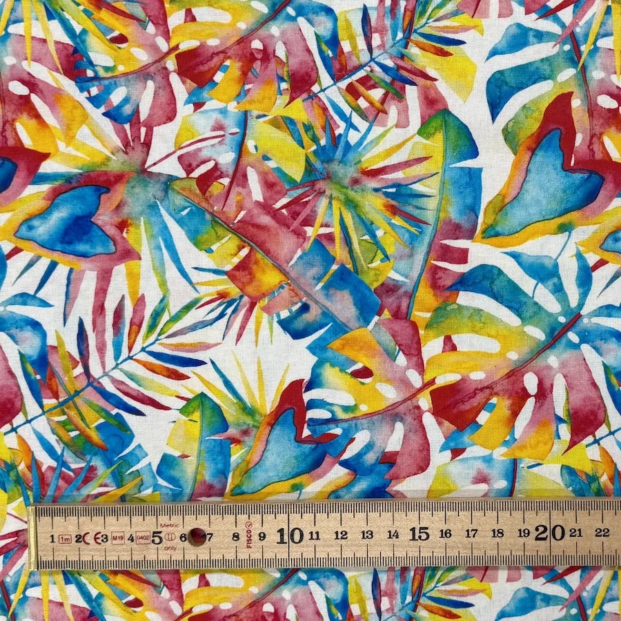 Little Johnny 100% Cotton Poplin - Watercolour Palms - Image 3