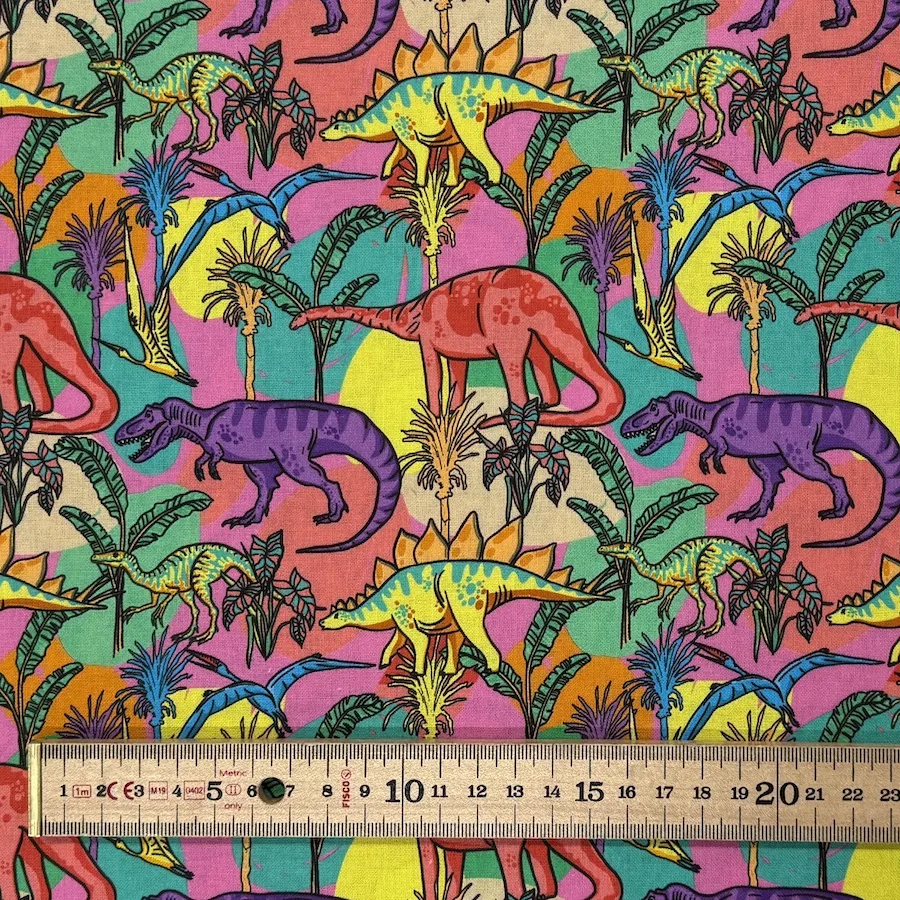 Little Johnny 100% Cotton Poplin - Dinosaur Stomp - Image 3