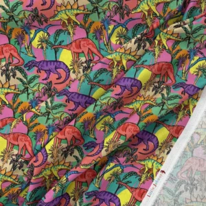 Little Johnny 100% Cotton Poplin - Dinosaur Stomp