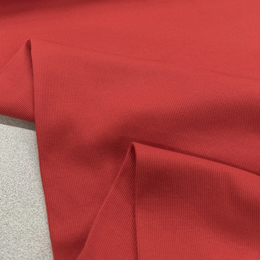 2x1 Wide Width Tubular Rib/Cuffing - Red - Image 2