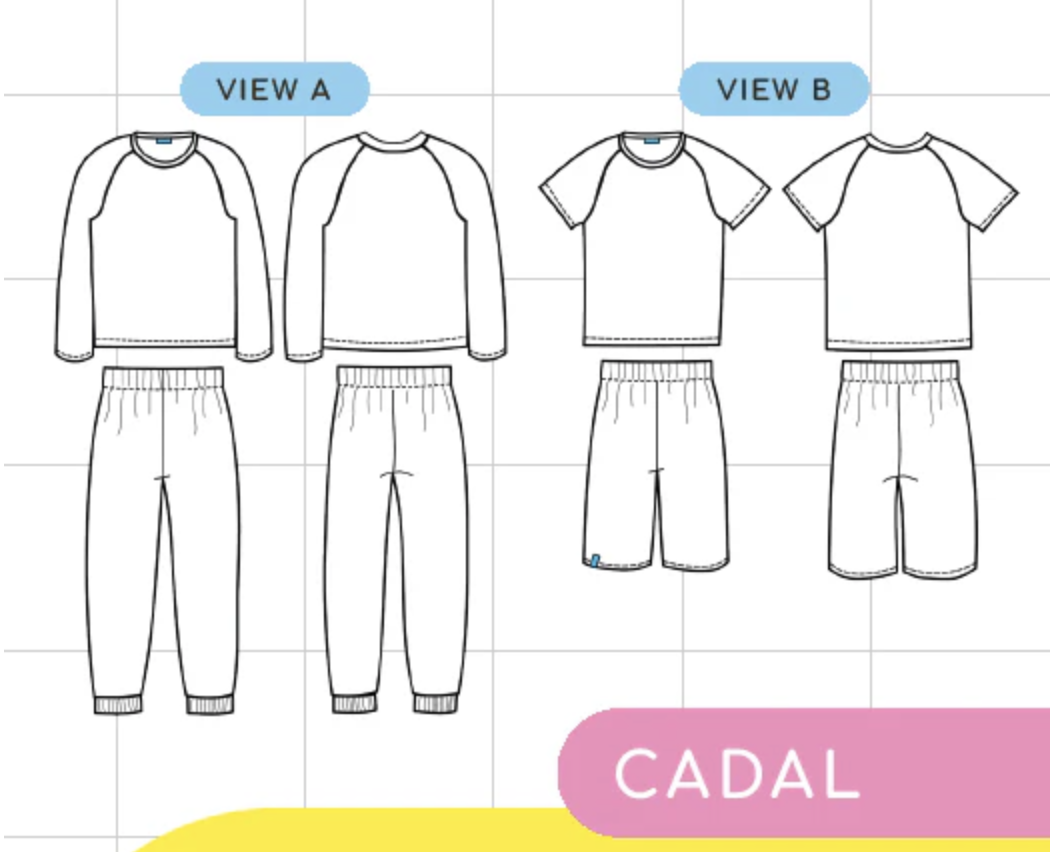 Little Rosy Cheeks Children's Sewing Pattern - Cadal Pyjamas - Image 3