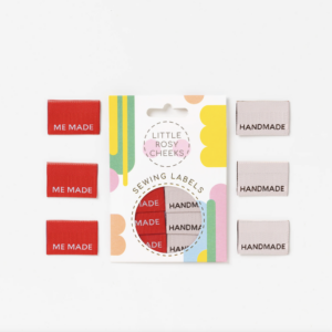 Pack of 6 Woven Sewing Labels by Little Rosy Cheeks – Me Made/Handmade