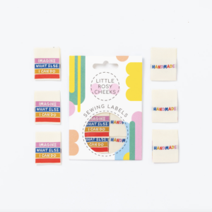Pack of 6 Woven Sewing Labels by Little Rosy Cheeks – Imagine What Else I Can Do 3.0