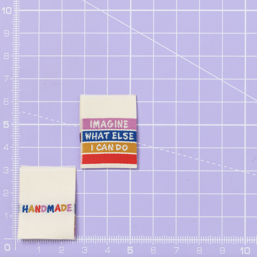 Pack of 6 Woven Sewing Labels by Little Rosy Cheeks – Imagine What Else I Can Do 3.0 - Image 3