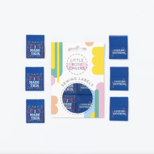 Pack of 6 Woven Sewing Labels by Little Rosy Cheeks – I Can Do Anything 2.0