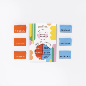 Pack of 6 Woven Sewing Labels by Little Rosy Cheeks – Bespoke/Original 2.0