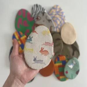 Reusable Fabric Easter Egg - FREE Template & Instructions