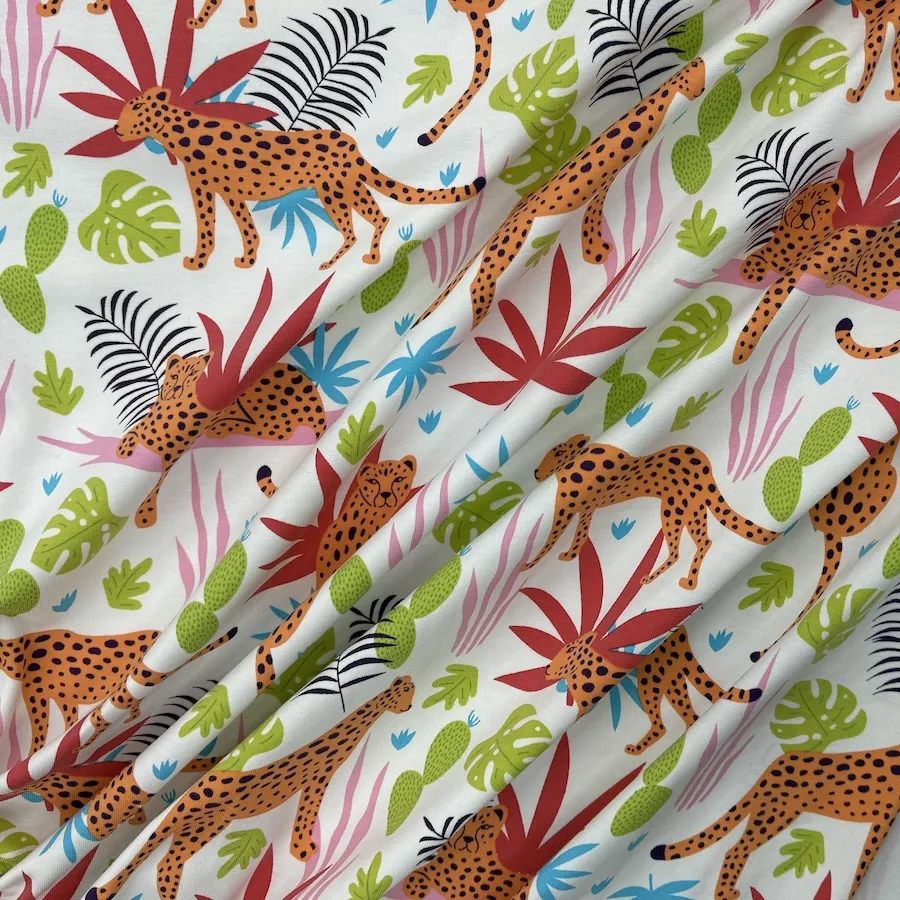 Cotton Lycra Jersey - Big Cats - Image 4