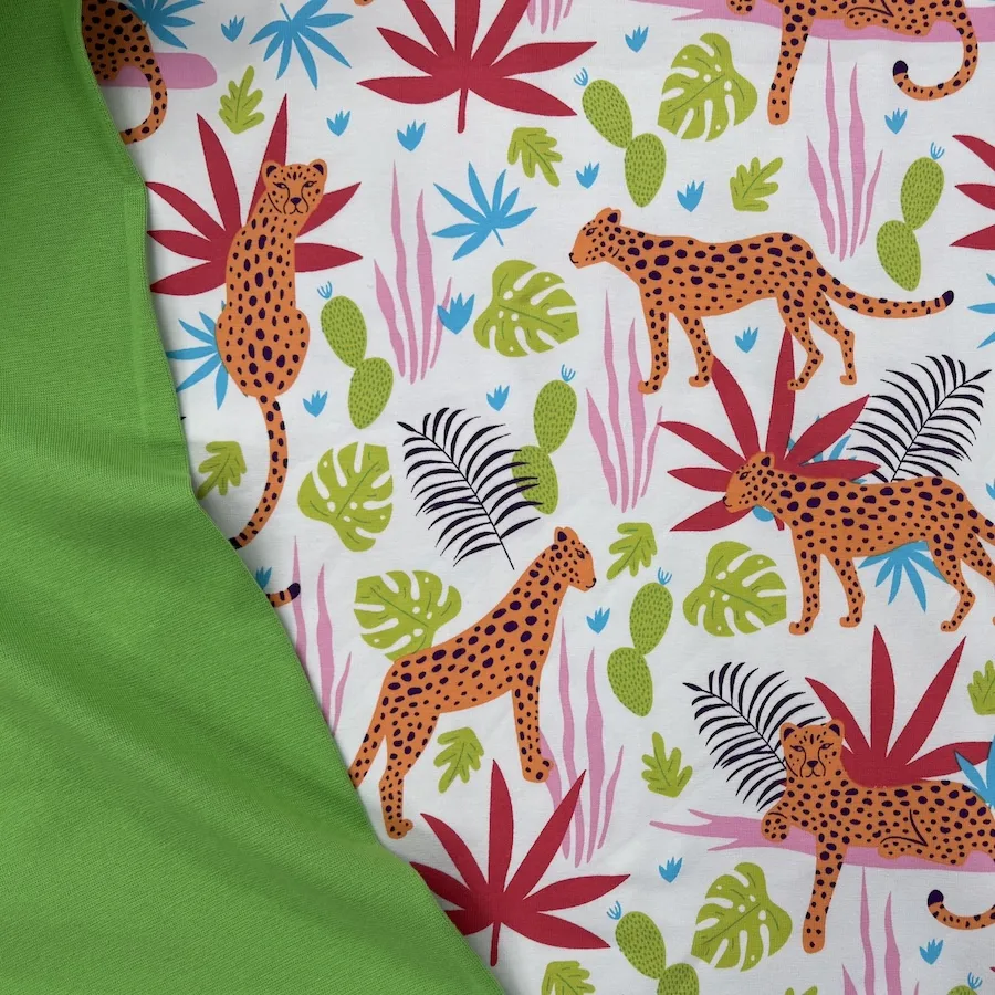 Cotton Lycra Jersey - Big Cats - Image 5