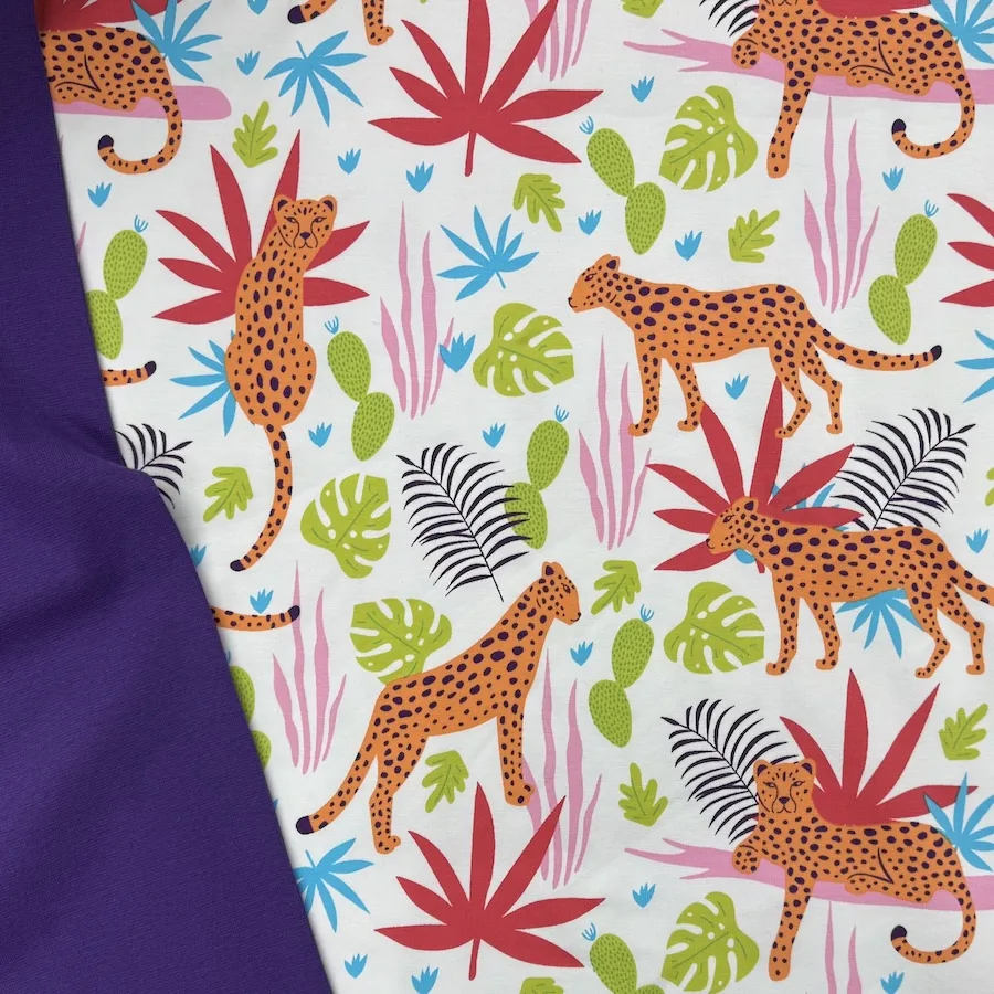 Cotton Lycra Jersey - Big Cats - Image 7