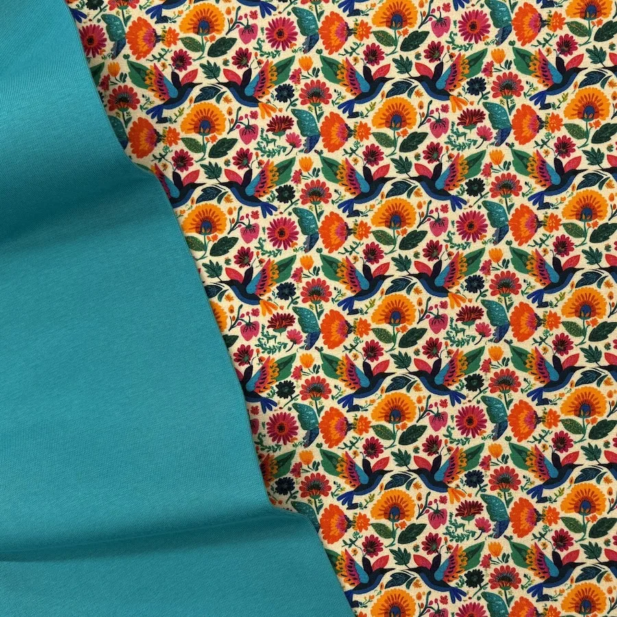 Cotton Lycra Jersey - Kingfisher - Image 6