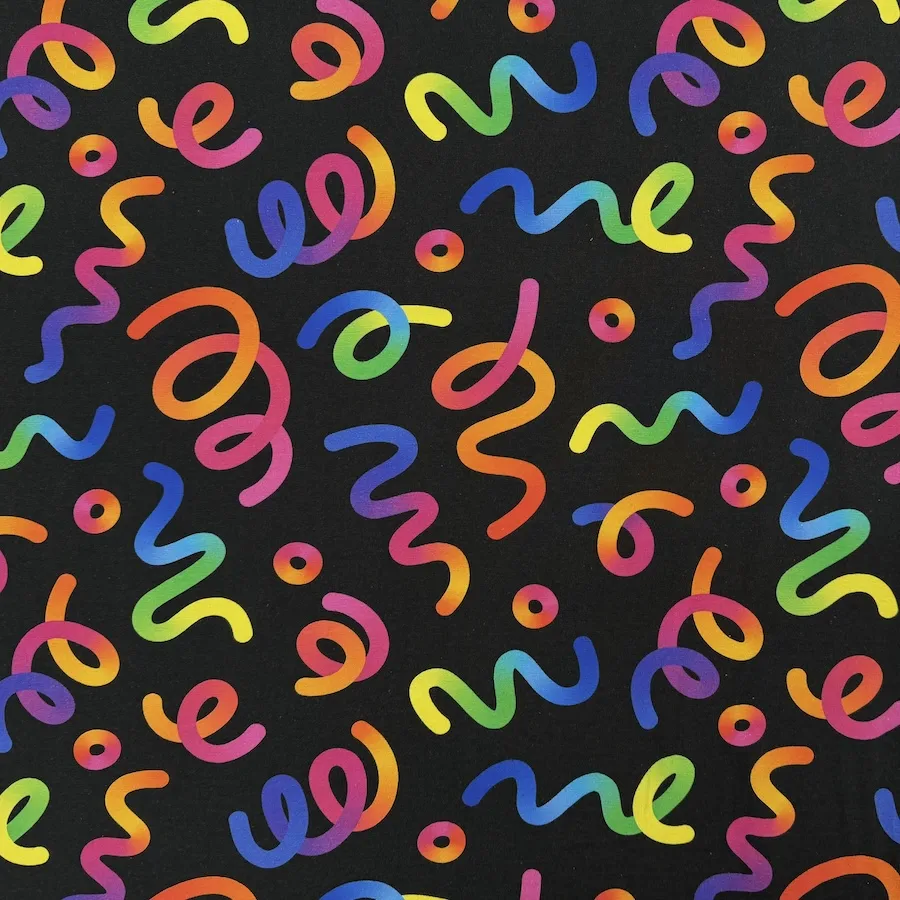Cotton Lycra Jersey - Party Streamers - Image 2