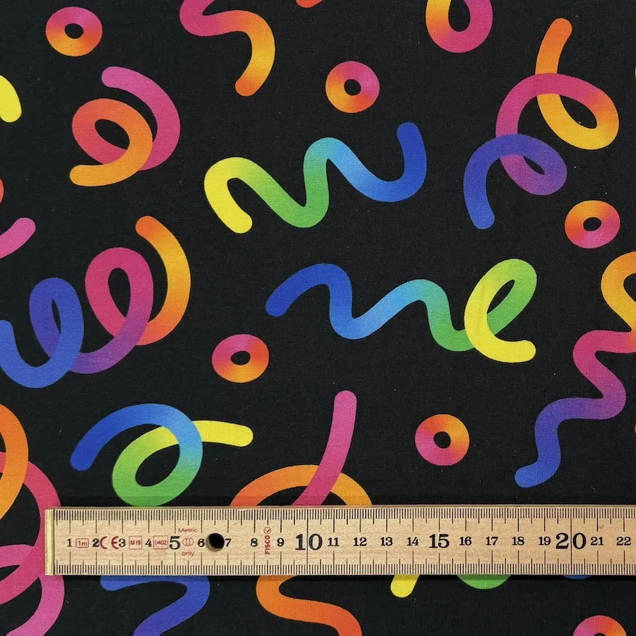 Cotton Lycra Jersey - Party Streamers - Image 3