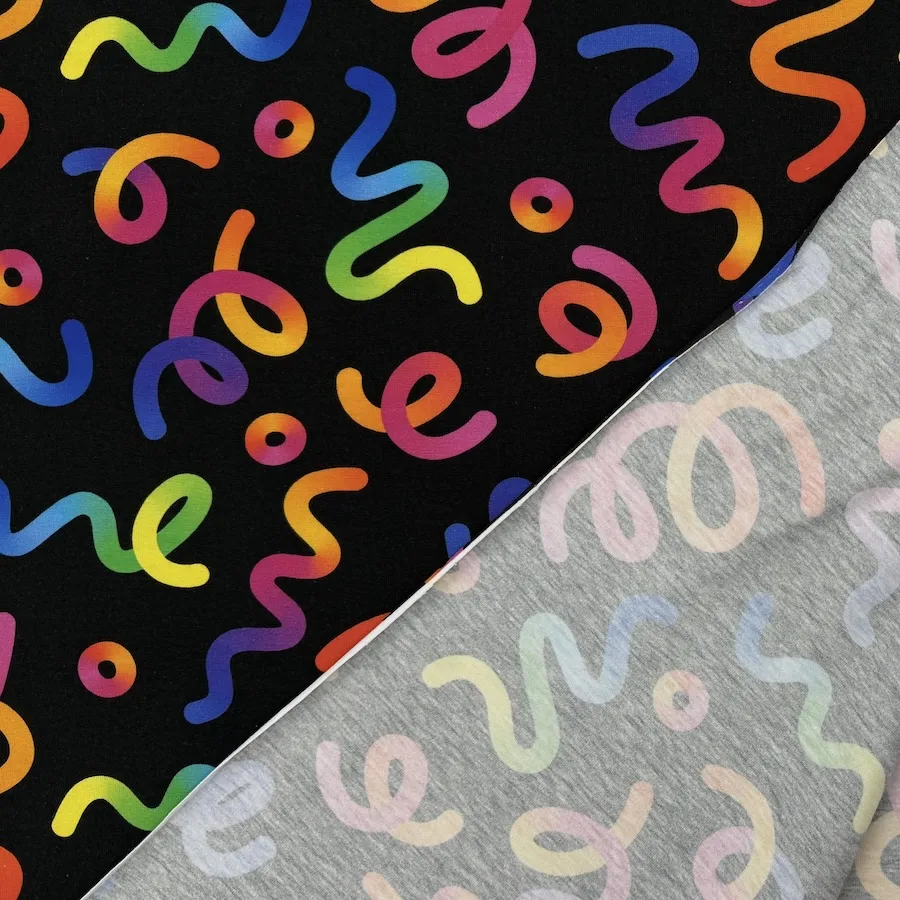 Cotton Lycra Jersey - Party Streamers - Image 4