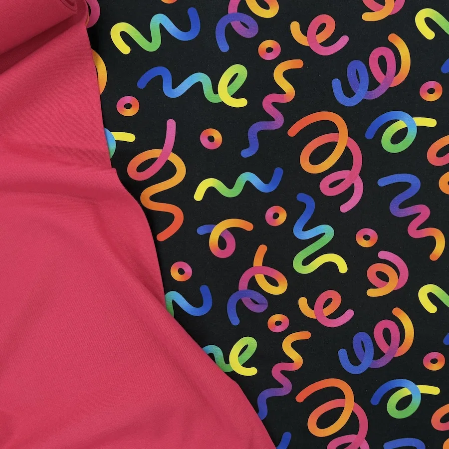 Cotton Lycra Jersey - Party Streamers - Image 9