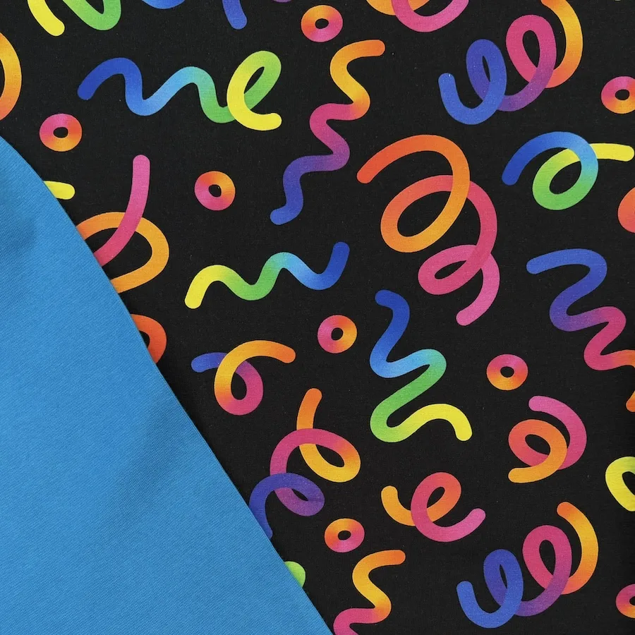 Cotton Lycra Jersey - Party Streamers - Image 5