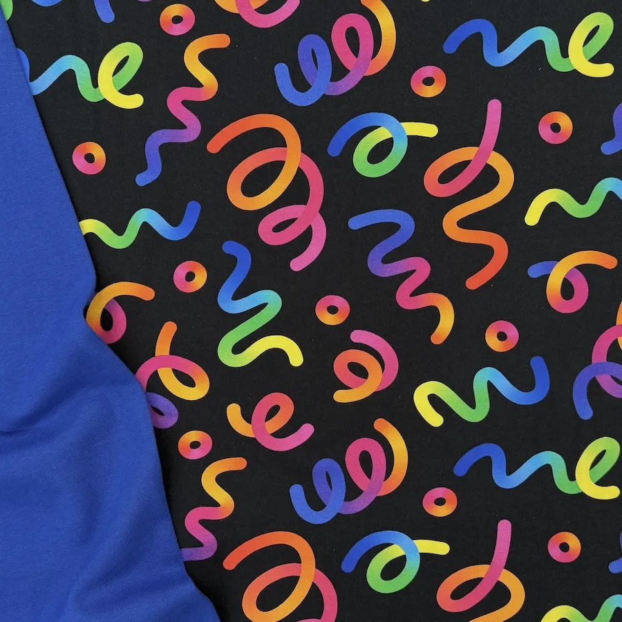 Cotton Lycra Jersey - Party Streamers - Image 6