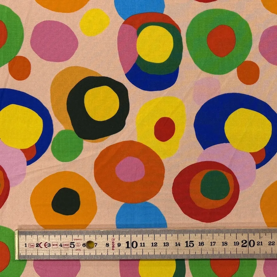 Little Johnny Fabrics 100% Viscose - Retro Dots - Image 3