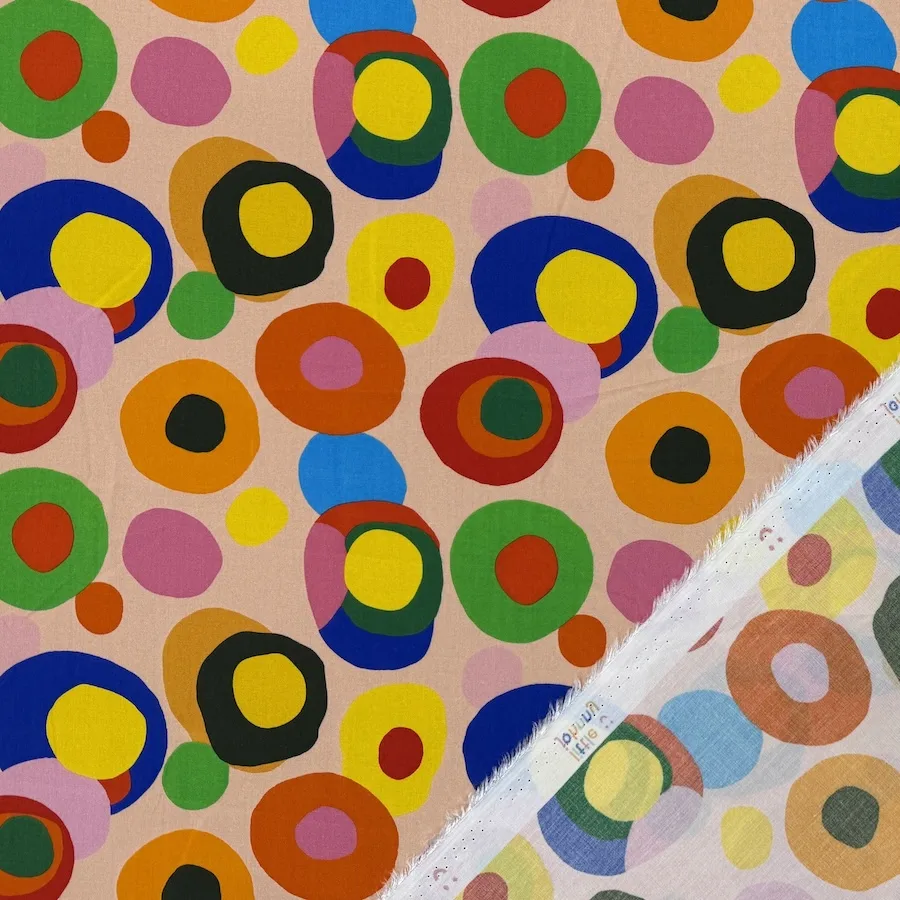Little Johnny Fabrics 100% Viscose - Retro Dots - Image 4