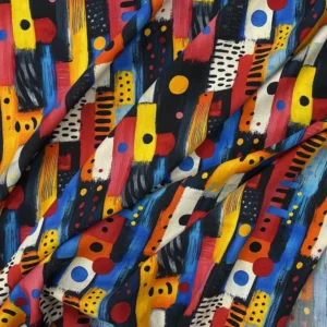 Little Johnny Fabrics 100% Viscose - Abstract Play