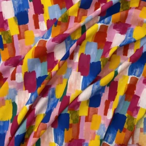 Little Johnny Fabrics 100% Viscose - Brushstrokes