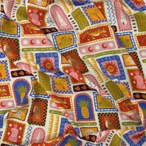 Little Johnny Fabrics 100% Viscose Lawn - Summer Storyboard