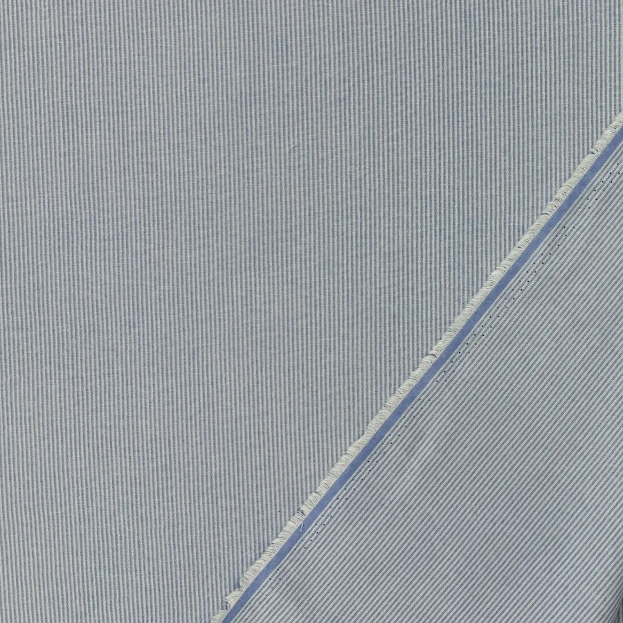 Striped Cotton - Blue/White - Image 4