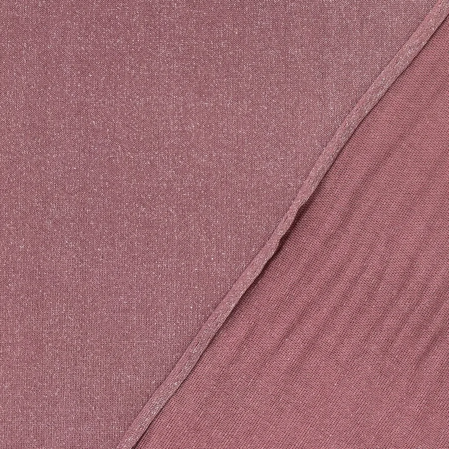 Lurex Viscose Knit - Dusky Pink - Image 4