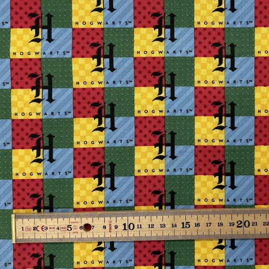 100% Cotton Poplin - Harry Potter Collection - Hogwarts Patchwork - Image 3