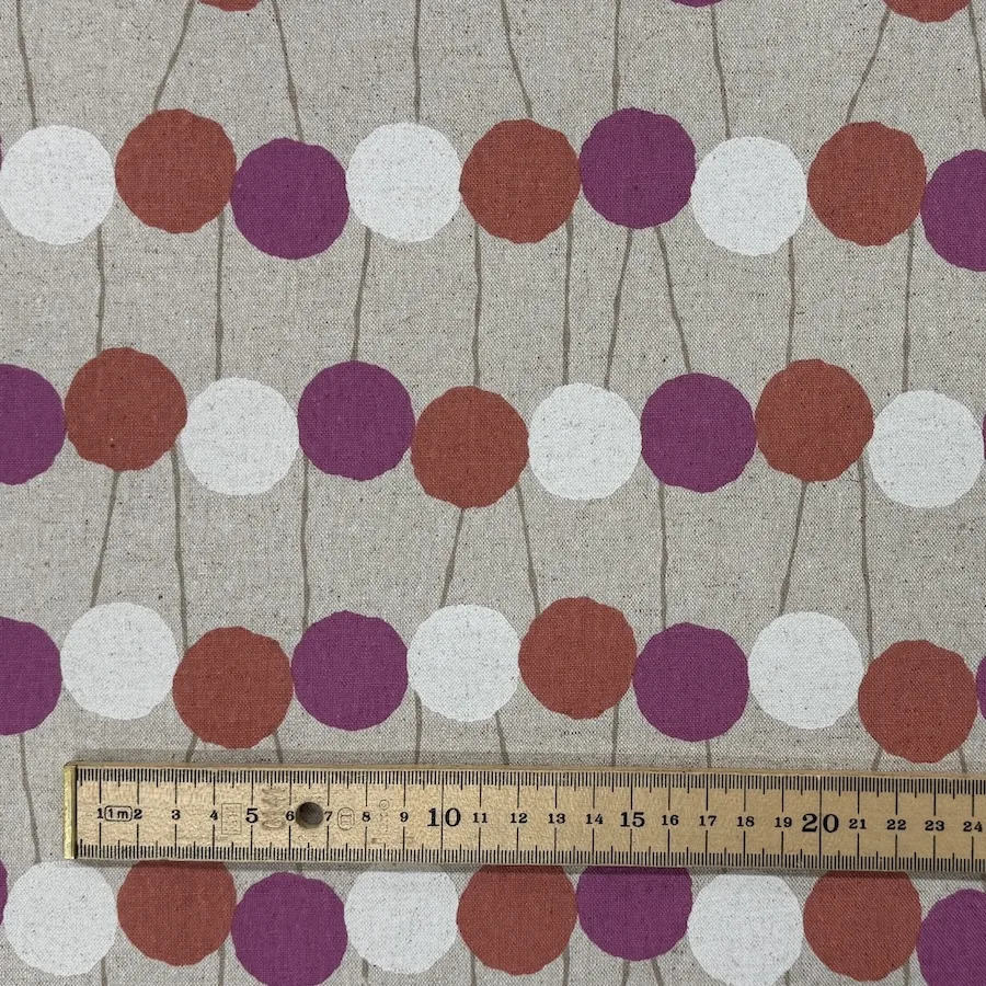 Sevenberry Cotton Linen - Pink Dots - Image 3