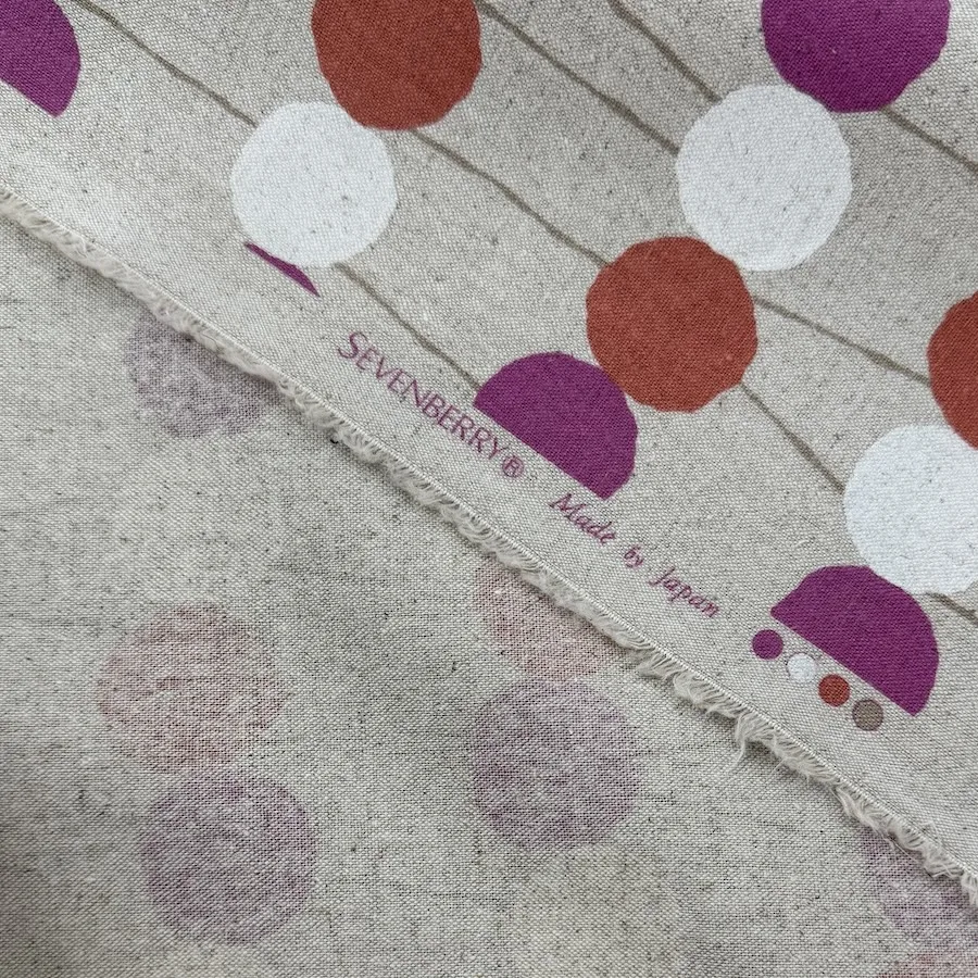 Sevenberry Cotton Linen - Pink Dots - Image 2