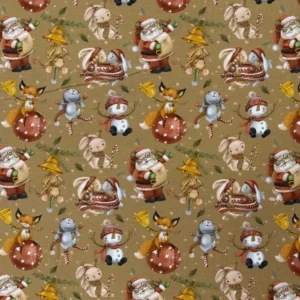 Little Johnny Cotton Lycra Jersey - Festive Friends