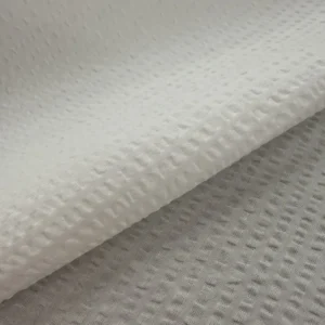 Plain White 100% Cotton Seersucker
