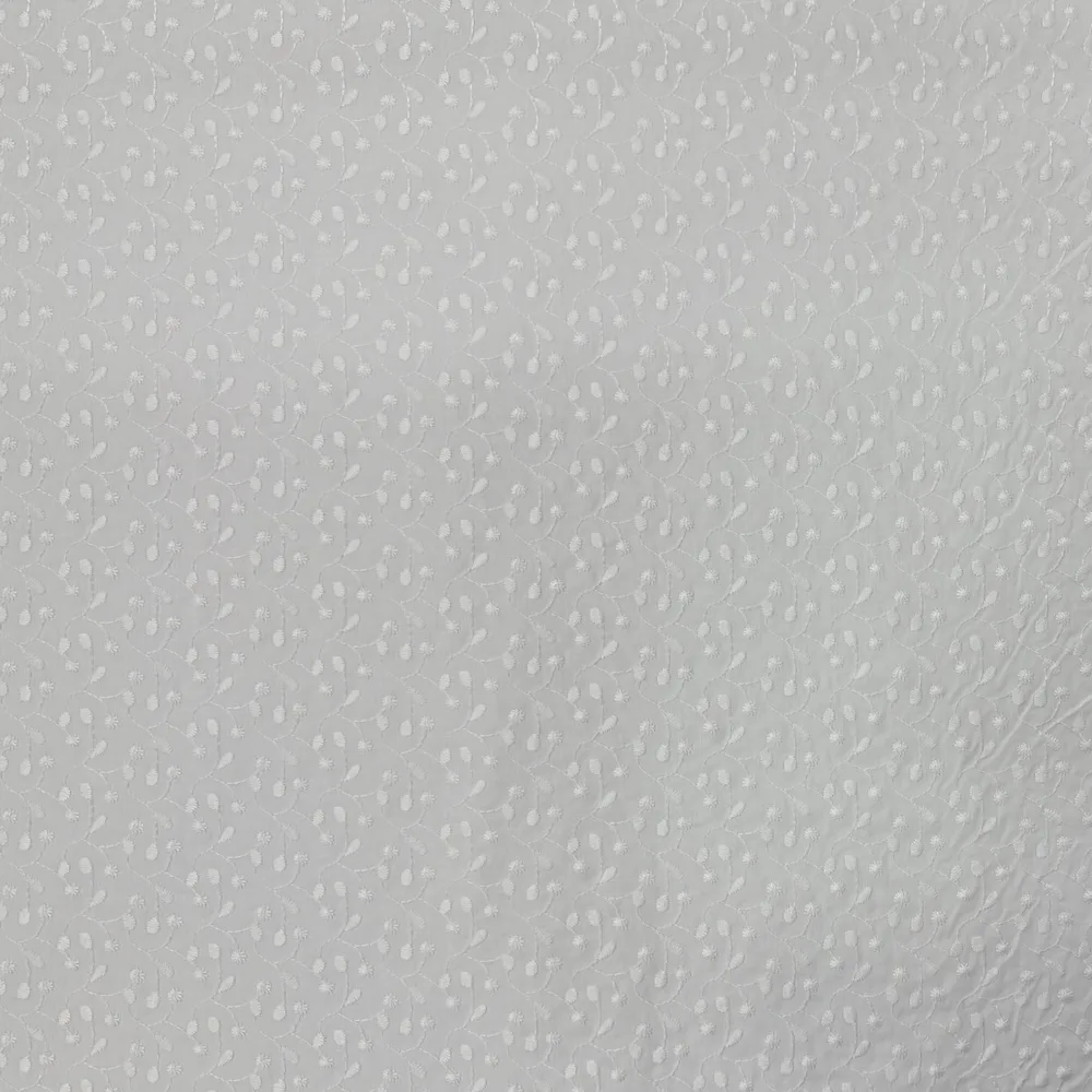 White Embroidered 100% Cotton - Image 6