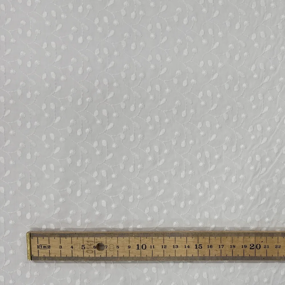White Embroidered 100% Cotton - Image 5