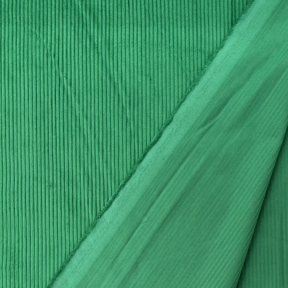 Ex designer 100% Cotton 6 Wale Corduroy - Emerald - Image 3