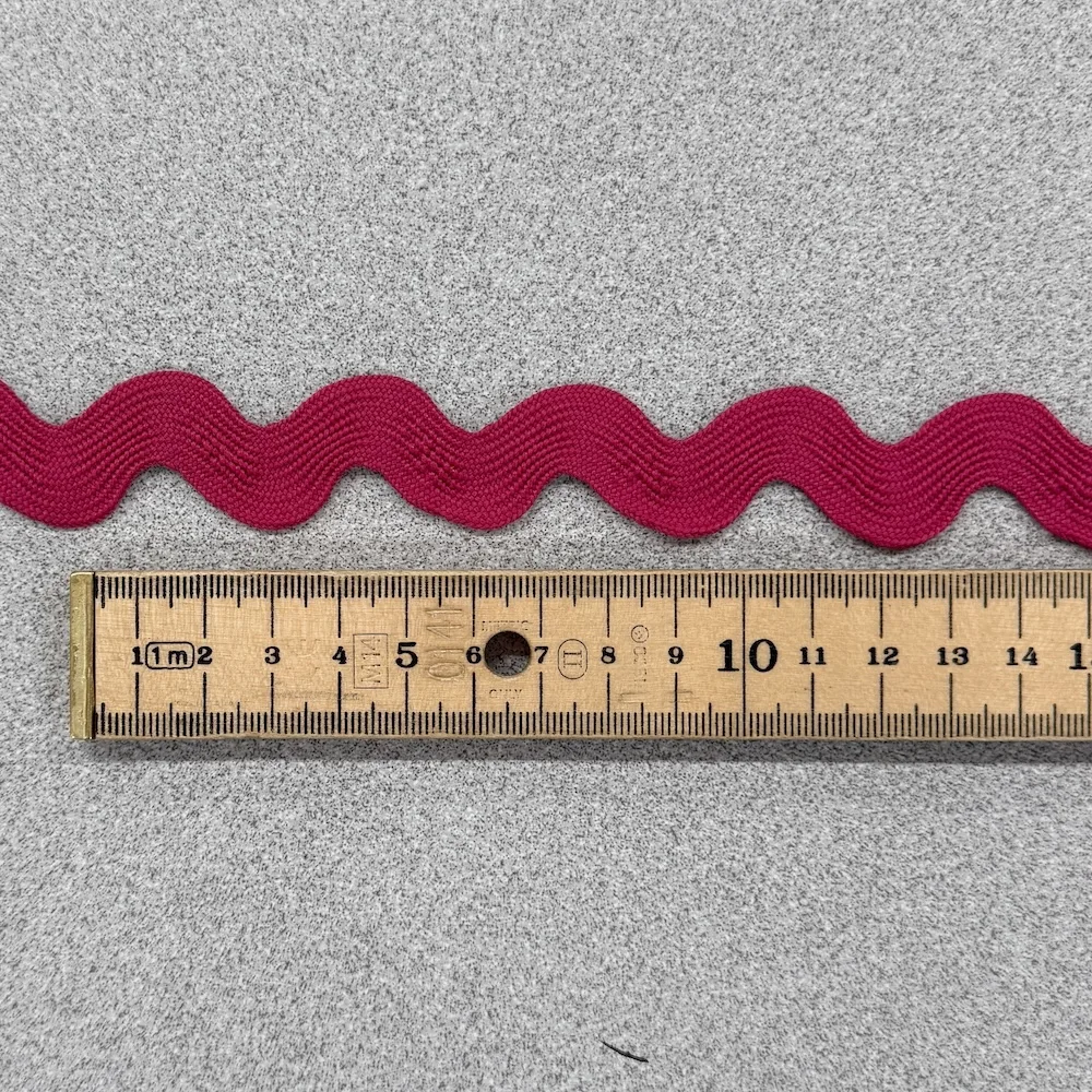 Jumbo Ric-Rac Trim - Cerise - Image 3