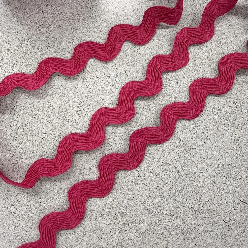 Jumbo Ric-Rac Trim - Cerise - Image 2
