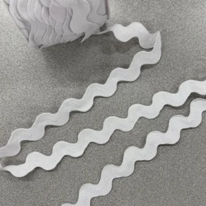 Jumbo Ric-Rac Trim - White