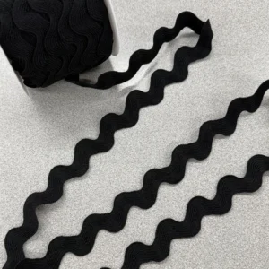 Jumbo Ric-Rac Trim - Black