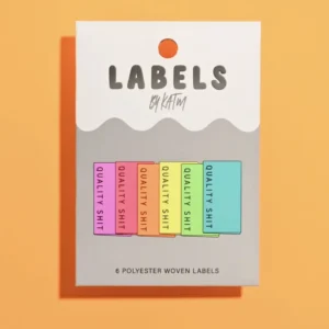 Pack of 6 Woven Sewing Labels by Kylie and the Machine – Quality Shit