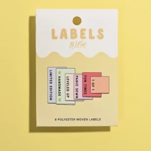 Pack of 6 Woven Sewing Labels by Kylie and the Machine – Maker Side Seam