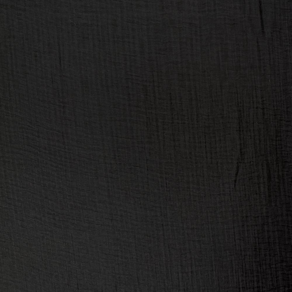 Textured Woven Tencel - Black - Image 2