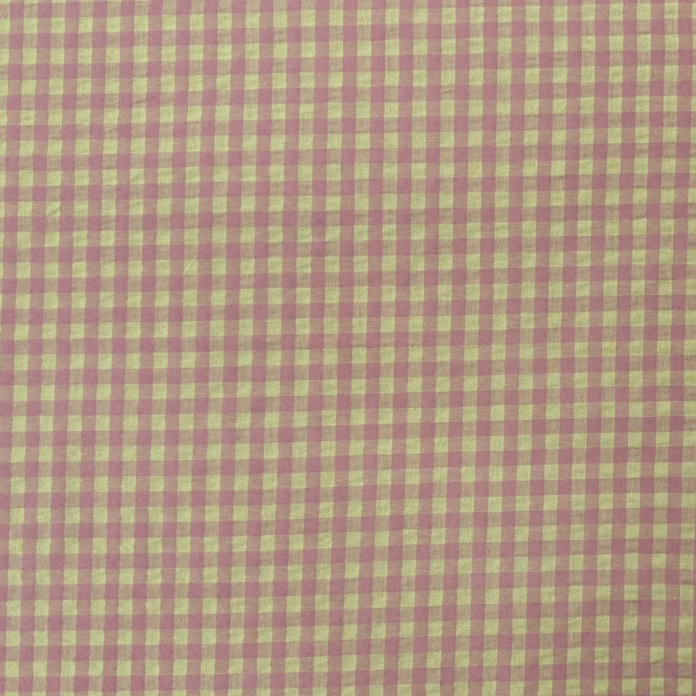 Lightweight Textured Gingham - Midi Check - Rhubarb & Custard - Image 2