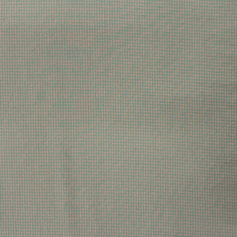 Lightweight Textured Gingham - Mini Check - Pink & Green - Image 6