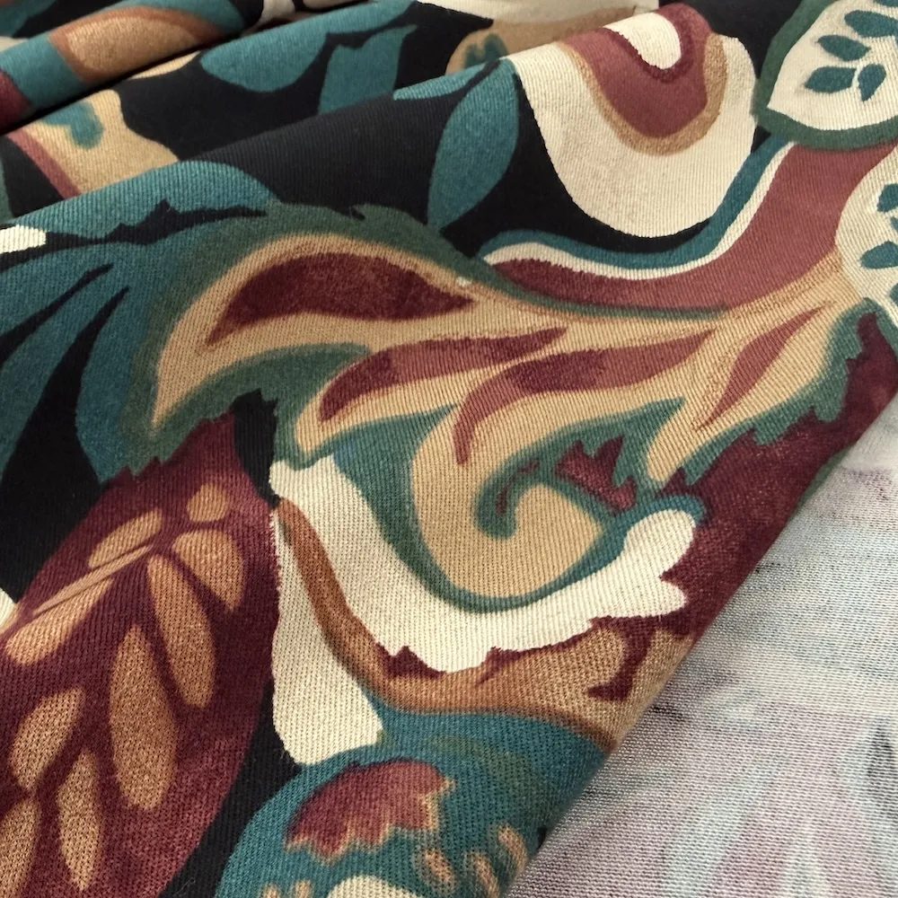 Stretch Viscose Twill - Autumn Paisley - Image 5