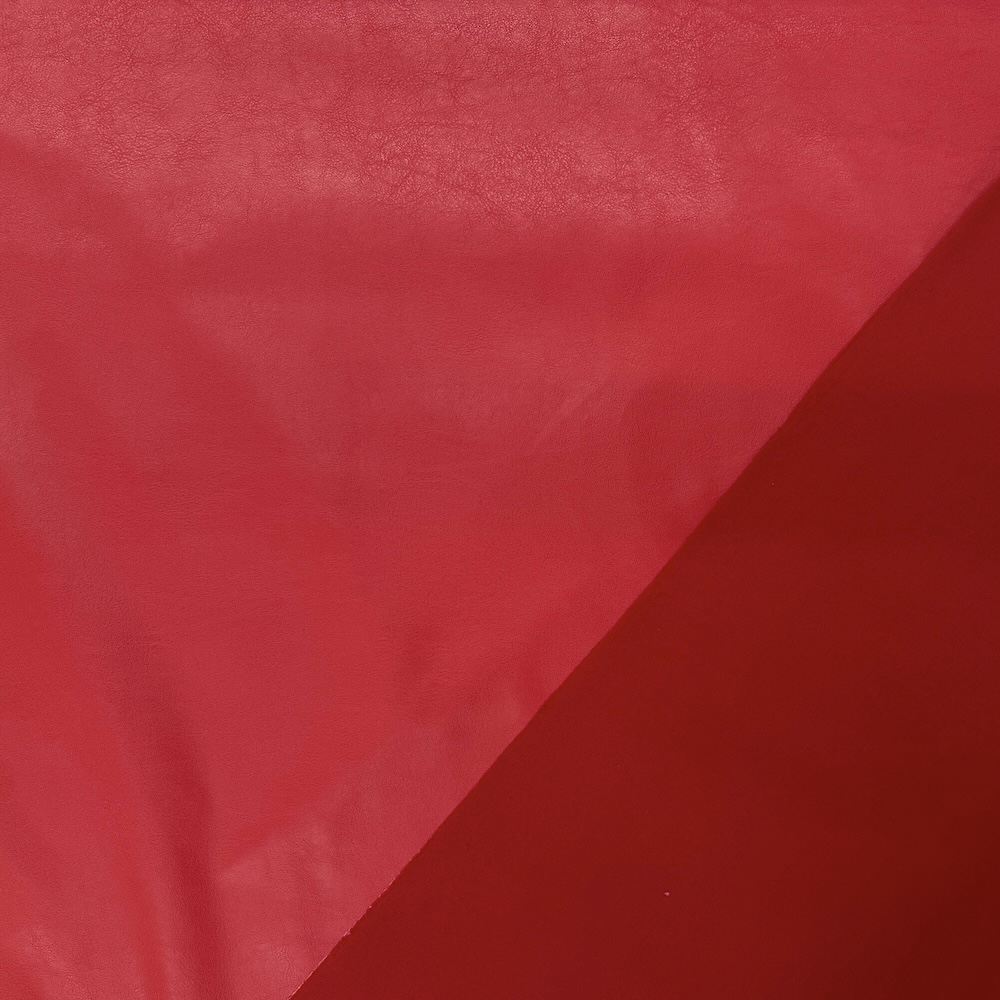 Soft Faux Leather - Red - Image 2