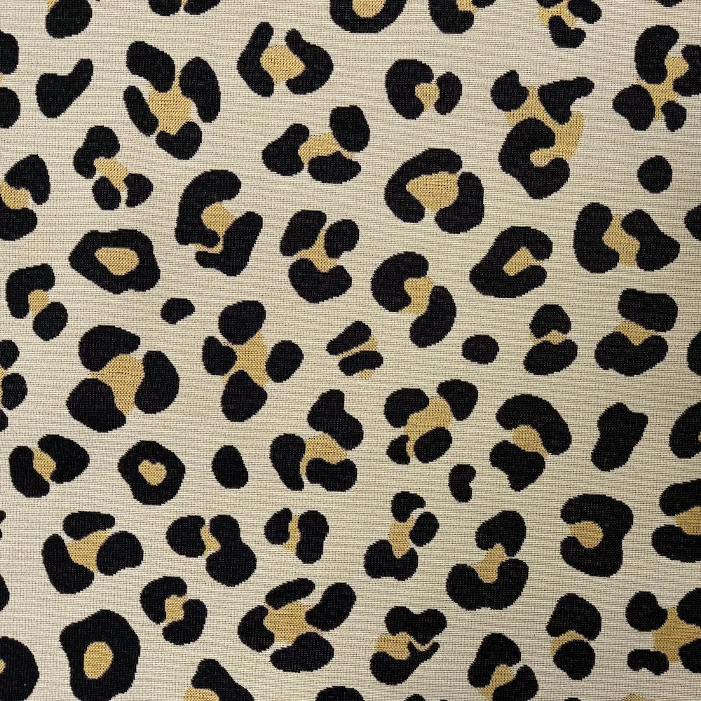 Cotton Blend Woven Tapestry - Leopard Print - Image 5